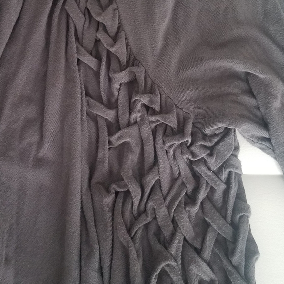 Anthropologie Braid asymmetrical cardigan sweater - Picture 14 of 16